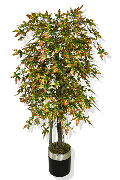Cihan Çiçekçilik Yapay Ağaç Sonbahar Yeşil Çınar 175 Cm