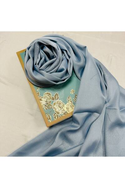 AWAM SILK شال كاكار لامع بنمط أوراق الشجر وشال فستان سهرة 190x70 سم