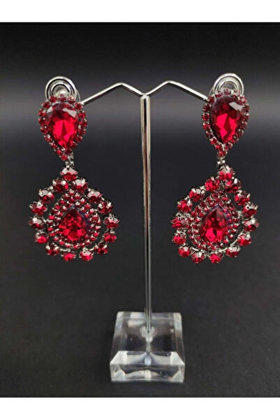 safhas Women's Earrings Crystal Stone Henna Wedding Bridal Earrings – Bijoux Earrings