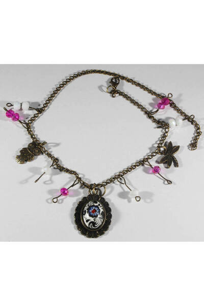 Çini Evi Anklets Golden Horn and Daisy Tile