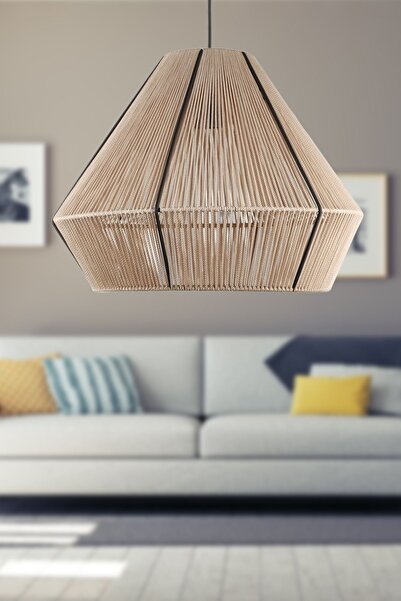 Begüsa Kalte Tekli Avize Somon 40 Cm Örgülü