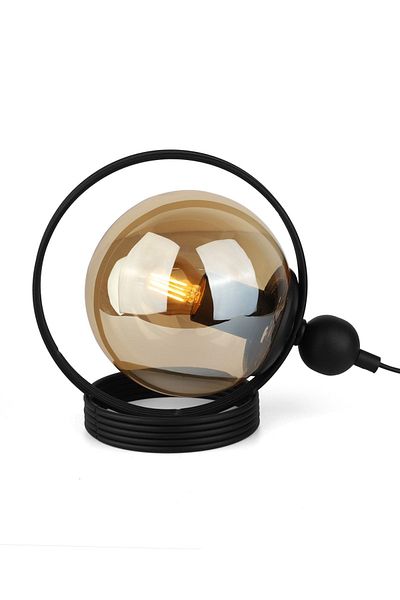 Begüsa Black Honey Glass - Palmas Table Lamp