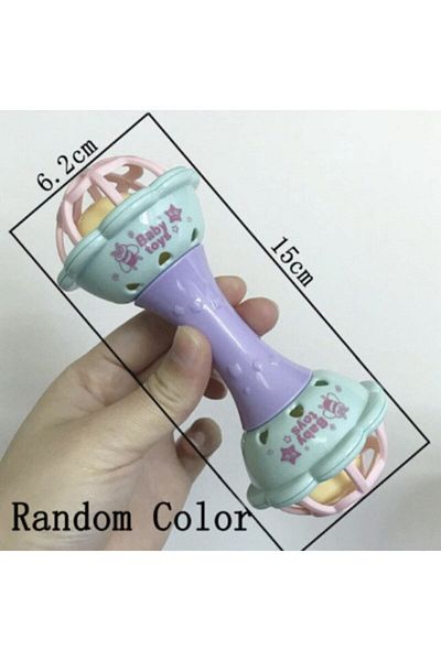 renkli çiçekler Baby Rattle Soft Rubber Baby Exercise Toy