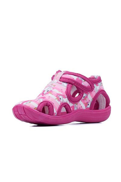 Allyup Unisex Παιδικά Σανδάλια - Aqua Fuchsia, Ευέλικτη Αντιολισθητική Σόλα, Velcro Summer Sea Nursery 141