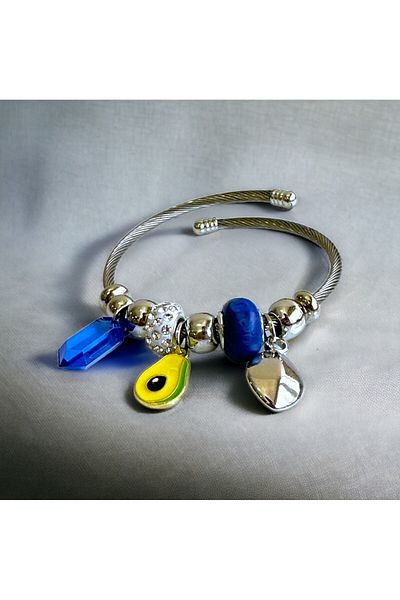 Housess Pandor.a Charm Steel Bracelet