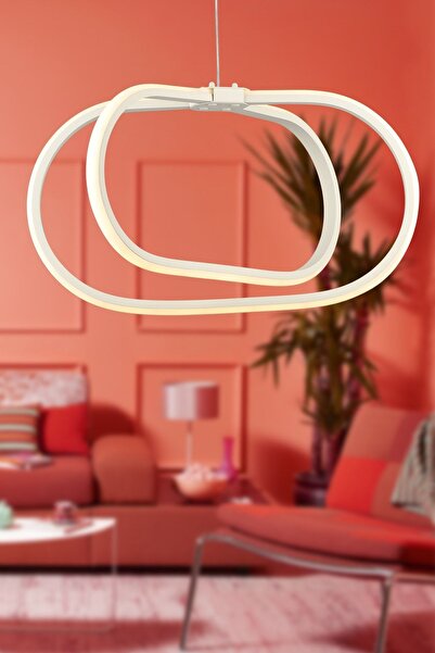 Begüsa Loca 3 Renk Ledli Avize Beyaz