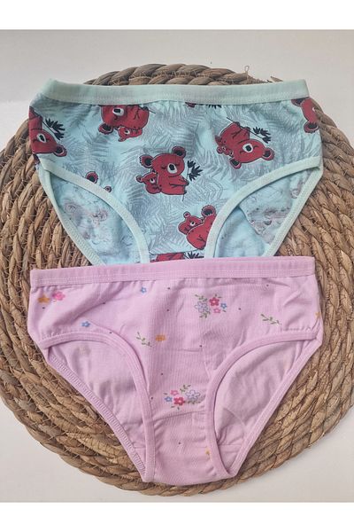 LİA Underwear Patterned Girl's Panties Set of 2