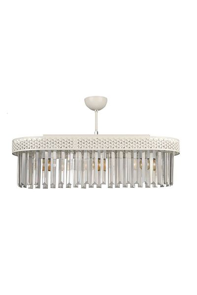 Begüsa Citrus 3rd Ellipse Lux Crystal White Chandelier