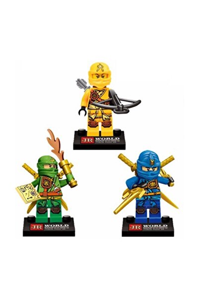 Schulzz Ninjago Yapı Oyuncak Uyumlu Skyblue Süper Kahraman 8 Farklı Hero Figür