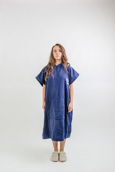Sole Rosa Πετσέτα θαλάσσης Solenrosa Poncho Navy Blue