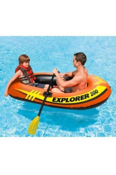 VARDEM OYUNCAK Intex Explorer 200 Kürekli Şişme Bot Set 95kg 200 Boat Set 58331