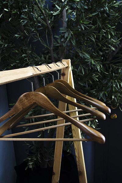 NYN Walnut Colored Wooden Set - Dress, Jacket and Hanger 4 Pieces