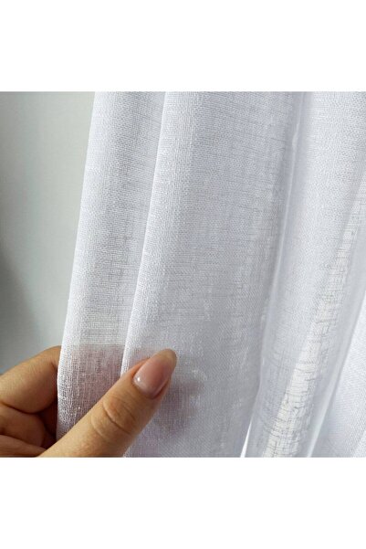 Brillant Vanessa Curtain Series Natural Linen Tulle Curtain Ecru 1/2.5 Pleat Original Dora Licensed New