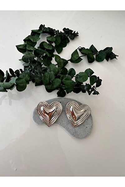YENGEÇ Steel Heart Earrings