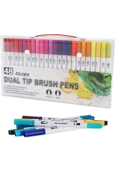 Dodocool Çift Taraflı Brushpen 48’li Marker Kalem Seti Bullet Jurnal Mandala Eskiz Boyama Seti