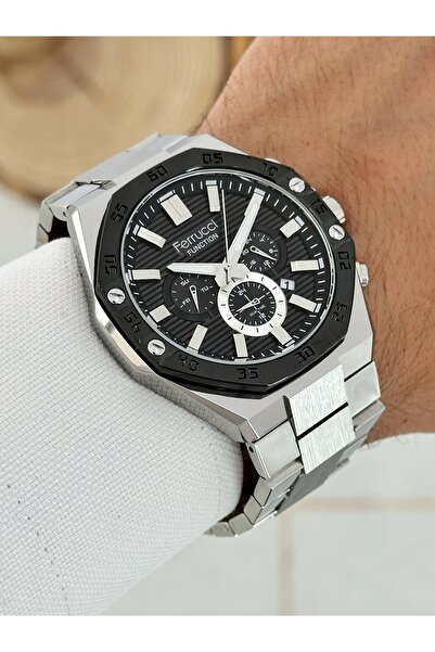 Ferrucci Fonksiyonlu 3 Atm Su Geçirmez Çelik Kordon Erkek Kol Saati