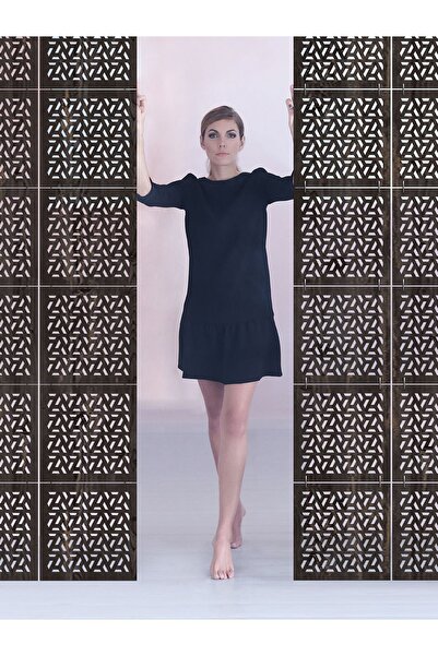 standarts Makta ® Lazer Kesim Sarkıt Paravan, Ahşap Seperatör, Oda Bölücü 4'l...