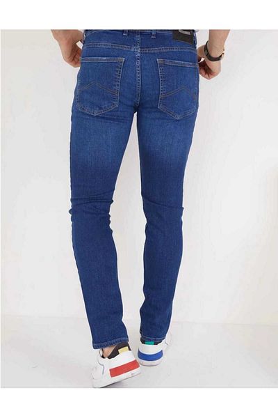 KING SEZAR Ανδρικό Slim Fit Lycra Jeans Blue