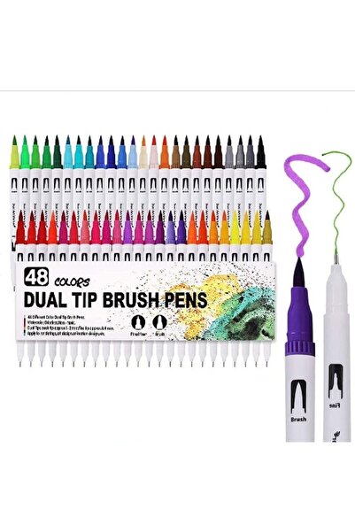 Dodocool Çift Taraflı Brushpen 48’li Marker Kalem Seti Bullet Jurnal Mandala Eskiz Boyama Seti