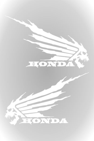 Hobi Butik Honda Kuru Kafa Oto Sticker Araba Cam Sticker 20 X 12 Cm Beyaz