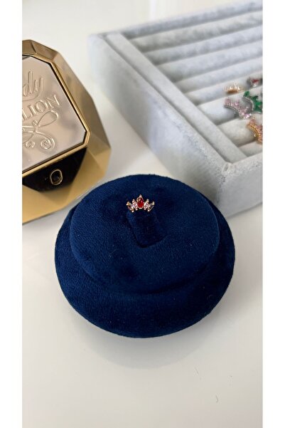 SU PERİSİ TAKI BİJUTERİ Vip Seri Gold Renkli 5 Taşlı Piercing , Tragus