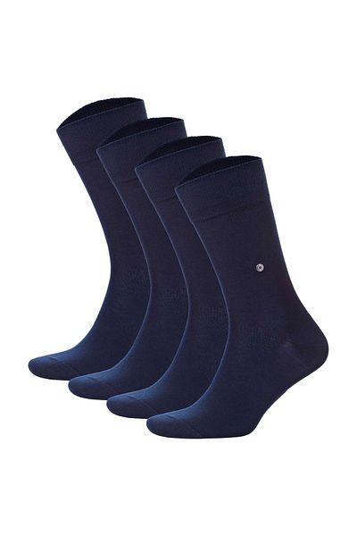Burlington Herrensocken Everyday 4er Pack - Baumwolle, Uni, Einheitsgröße, 40-46