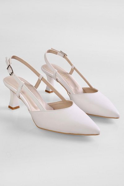 Shoeberry Weiße Seros Damen Stilettos