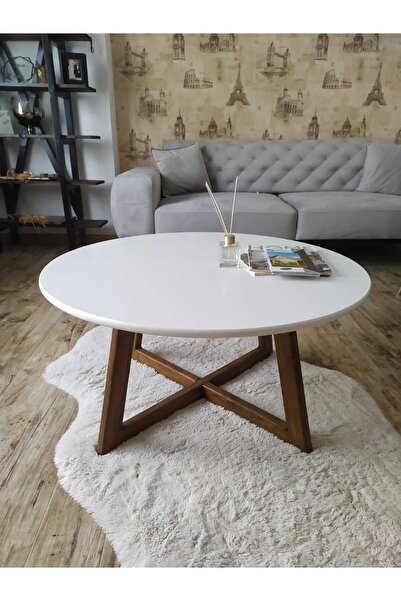 uğurlubaylar 70cm yuvarlak dekor orta sehpa