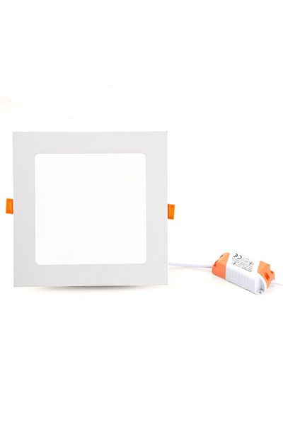 Begüsa Slim Led Panel 12w Square Recessed White 4000 K
