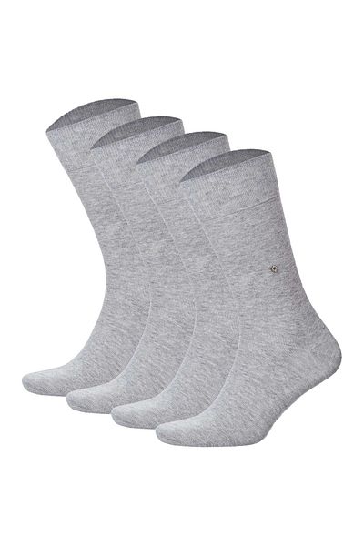Burlington Herrensocken Everyday 4er Pack - Baumwolle, Uni, Einheitsgröße, 40-46