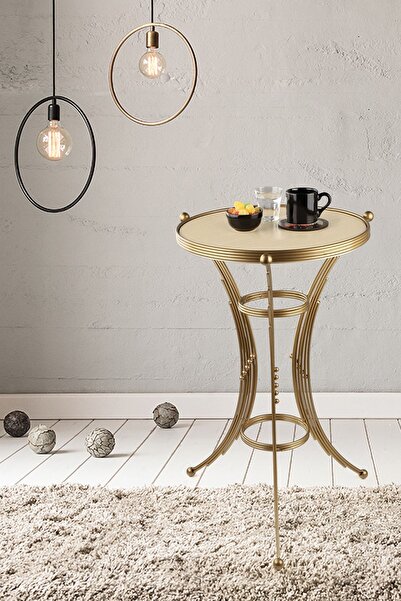 Begüsa Fas Sehpa Eskitme Akça Ahşap