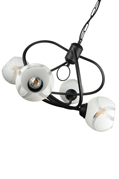 Begüsa Kırıkhan 4.lü Avize Siyah