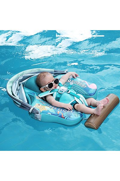 Schulzz ملابس سباحة للأطفال حديثي الولادة من Mambobaby مع حماية من الشمس - قفل أمان مع مظلة