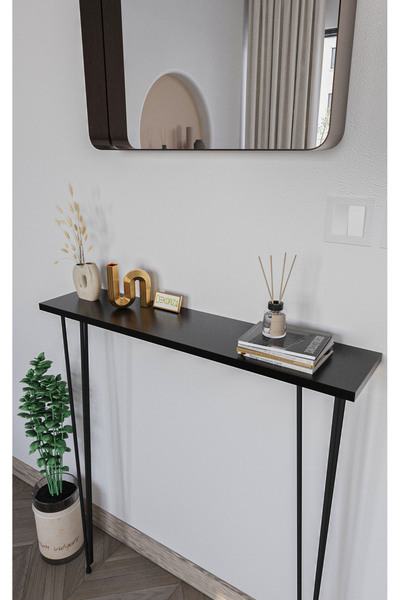 Dekorza Siyah Raf -Petek Üstü Dresuar 80cm  (60 ve 70 Petekler için uygundur)