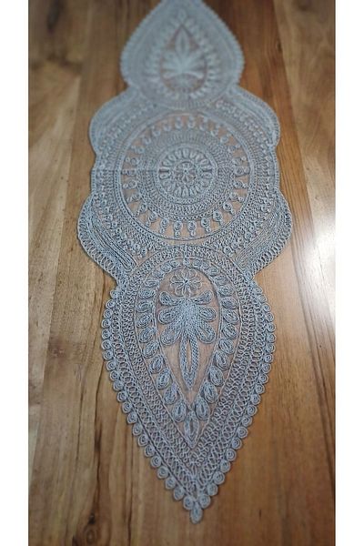 Neweste Ranir 110*35cm Living Room Table Cover - Console and Coffee Table Dowry Runner