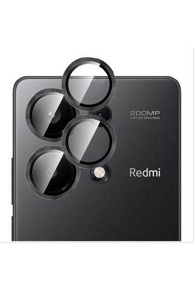 Redmi Note 13 Pro 4G/Poco M6 Pro 4G Camera Lens Protector Tempered Glass Camera Protector Metal Set of 2