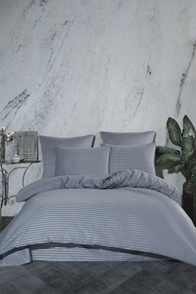 VENICA MASCUSE Set cuvertură dublă din satin de bumbac - elastic