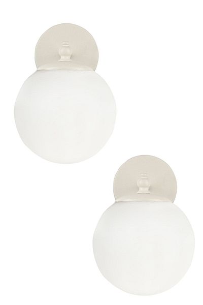 Begüsa Rain Sconce 2 Pieces White-white Glop Glass