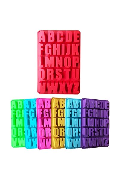 keyfitaş Epoksi Reçine Dev Harf Alfabe Kalıbı Kokulu Taş Sabun Mum Kalıbı