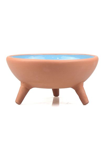 Cappadocia Pottery وعاء طعام للقطط مصنوع من السيراميك مزجج مع خيارات الألوان