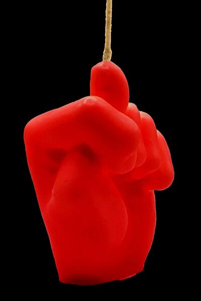 FANTASTİK SANAT ATÖLYESİ Amber Kokulu Dekoratif Hediyelik El Model Mum - 90 g...