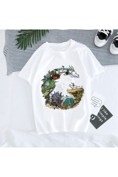 Usaspor تي شيرت قوطي للجنسين من Usaspor - توتورو ستوديو جيبلي موديل 94 17051