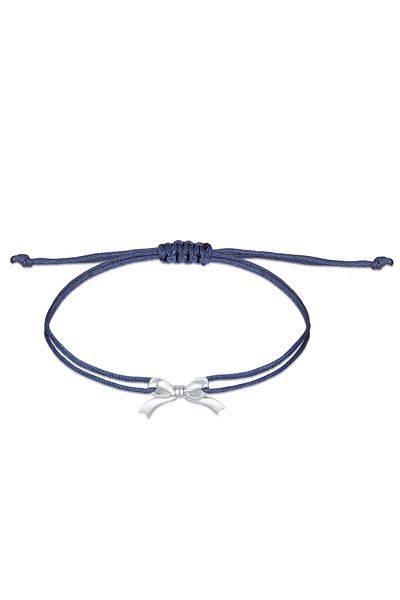ELLI Armband Schleife Textilarmband 925 Silber