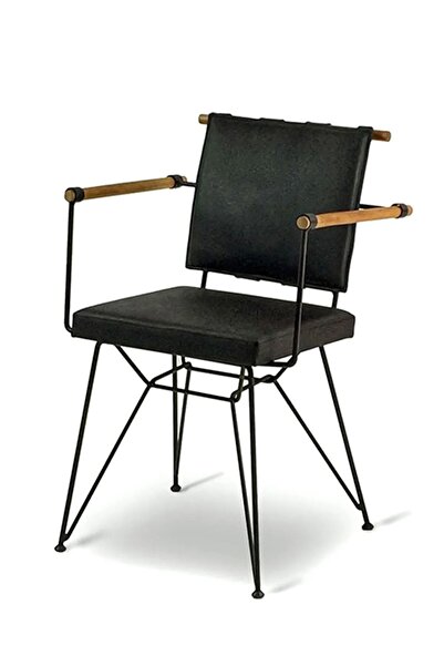 Alaylı Mobilya Koltuk Döşeme Penyez (4 ADET) Siyah Metal Sandalye - Metal Mut...