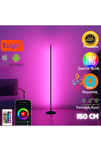 neeko TUYA SMART UYUMLU Telefon Ve Kumanda Kontrollü Oda Aydınlatma Sistemi Full Rgb - 150 Cm WİFİ