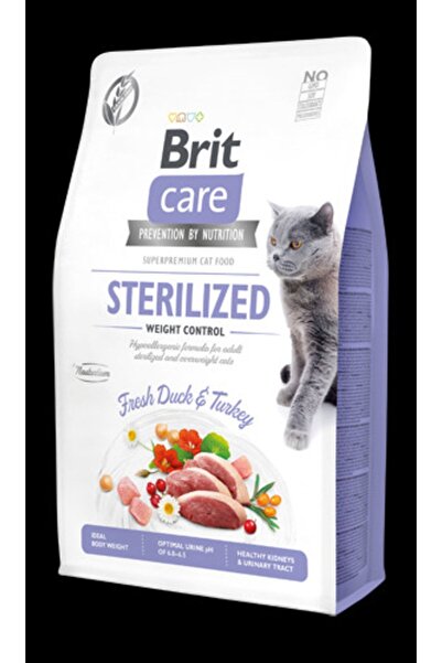Brit Care Tahılsız Ördek Ve Hindi Etli Kısırlaştırılmış Diyet Yetişkin Kedi M...