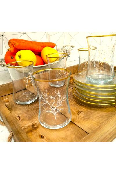 Dnz Lav Spring 12 Piece Spring Patterned Tea Set - 6 Person