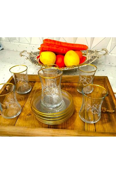 Dnz Lav Spring 12 Piece Spring Patterned Tea Set - 6 Person