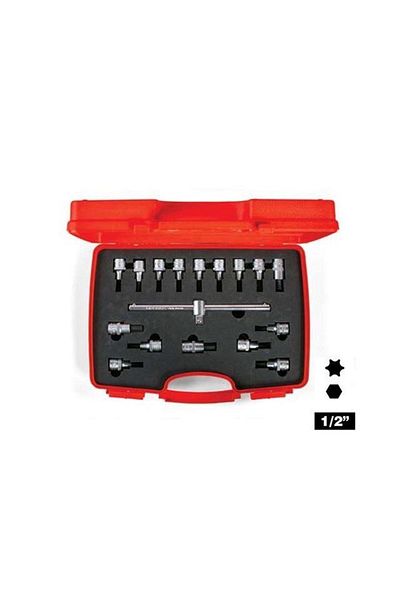 İzeltaş Torx Allen Socket Set 1/2 17 Pieces-1113006017