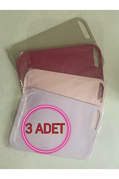 Vi Caro 3 Adet Sert Plastik Kesim Panosu Tahtası Kesim Matı